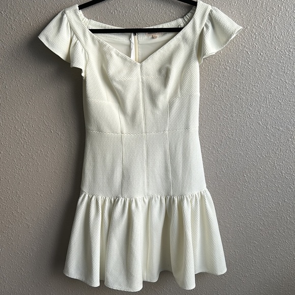 Rebecca Taylor textured stretch off the shoulder skater dress - Picture 4 of 10